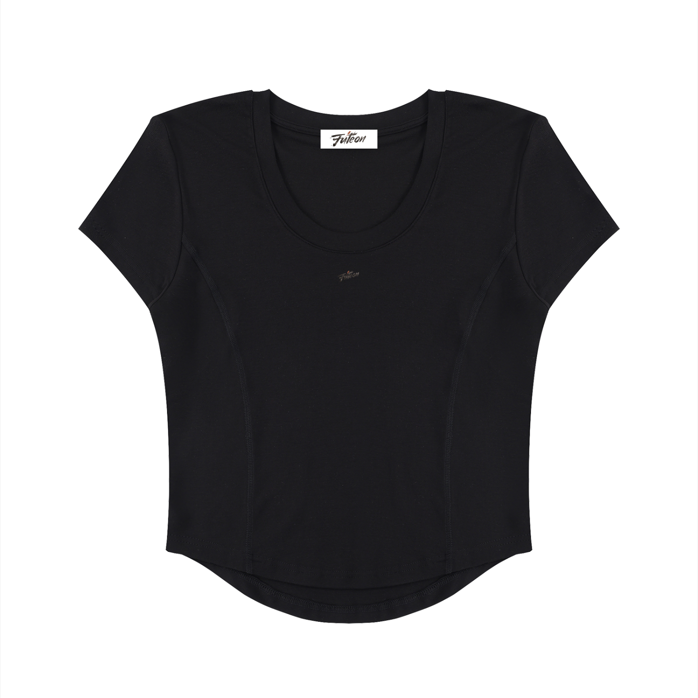 Futéon Women's Paneled Crop T-Shirt