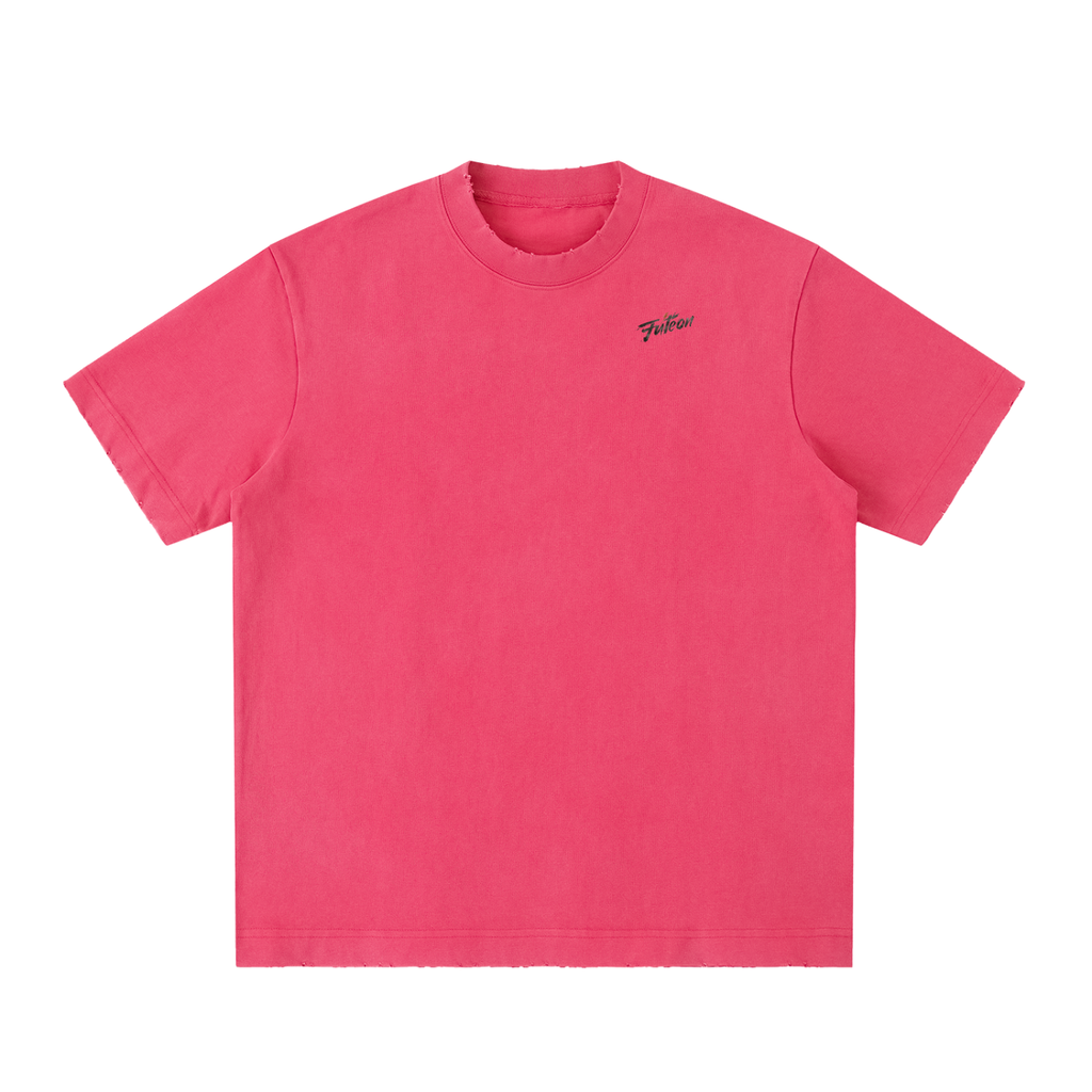 Futéon Heavyweight Vintage Washed Frayed T-Shirt