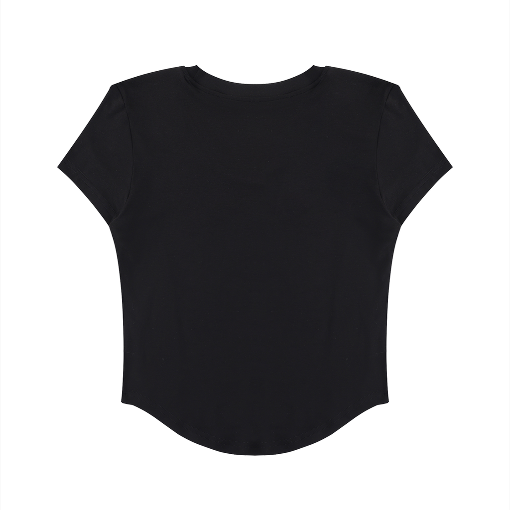 Futéon Women's Paneled Crop T-Shirt