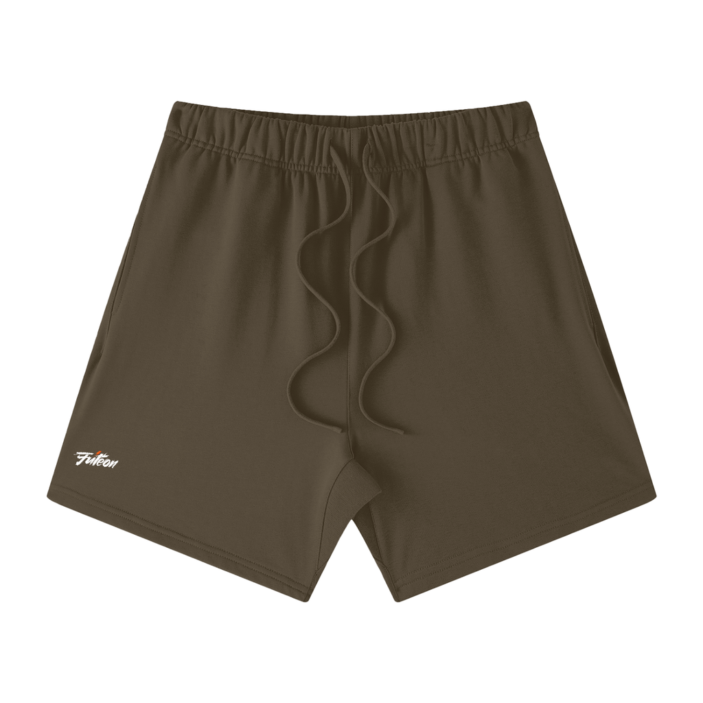 Futéon Unisex Earth Tone Loose Fit Cotton Shorts