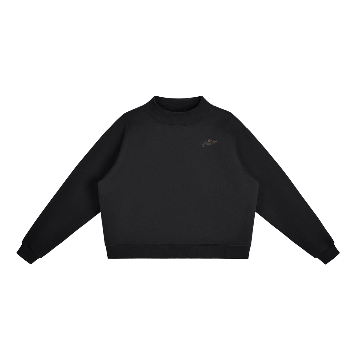 Futéon Essential Fleece Mock-Neck Crew Sweatshirt