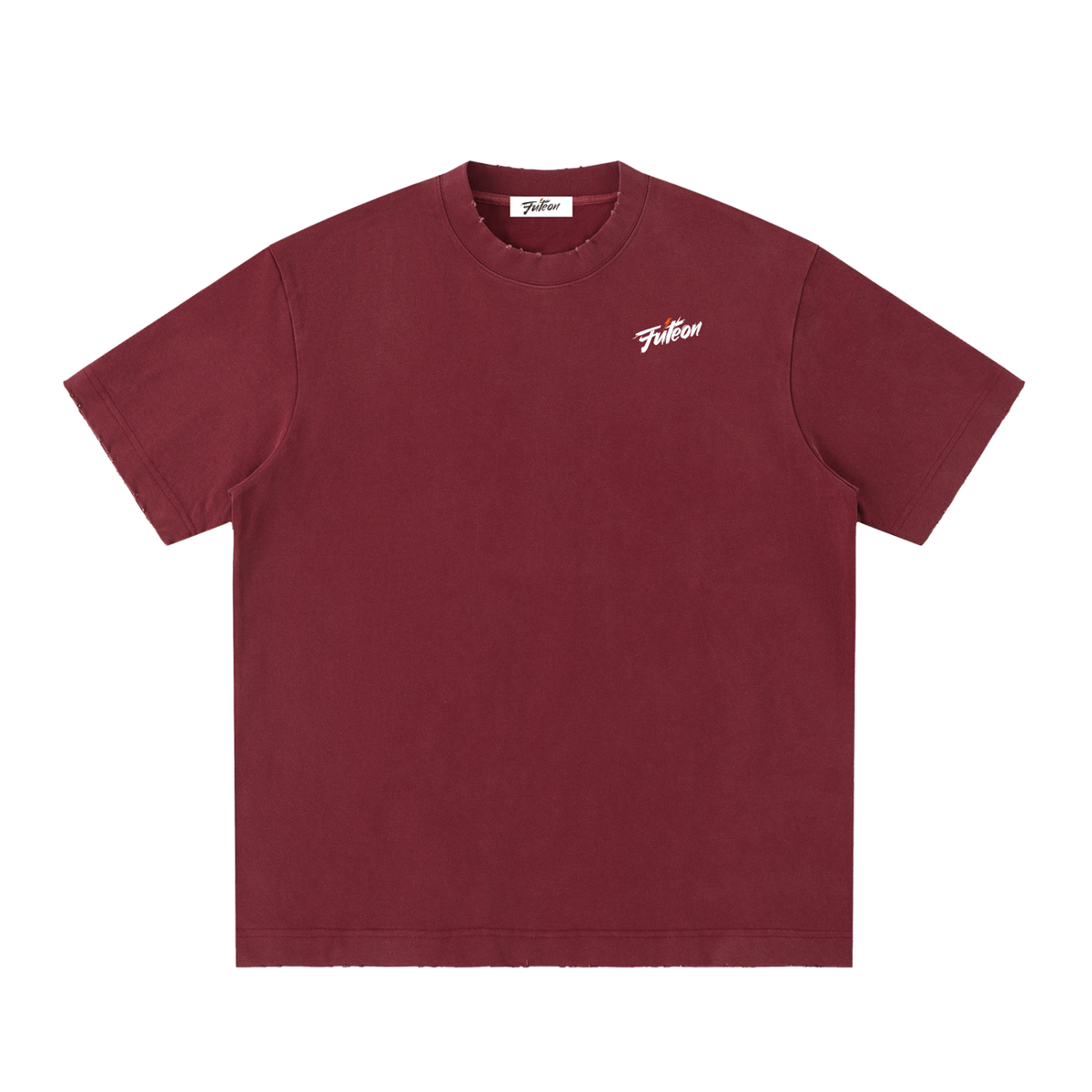 Futéon Heavyweight Vintage Washed Frayed T-Shirt