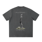 Futéon Heavyweight Vintage Washed Frayed T-Shirt
