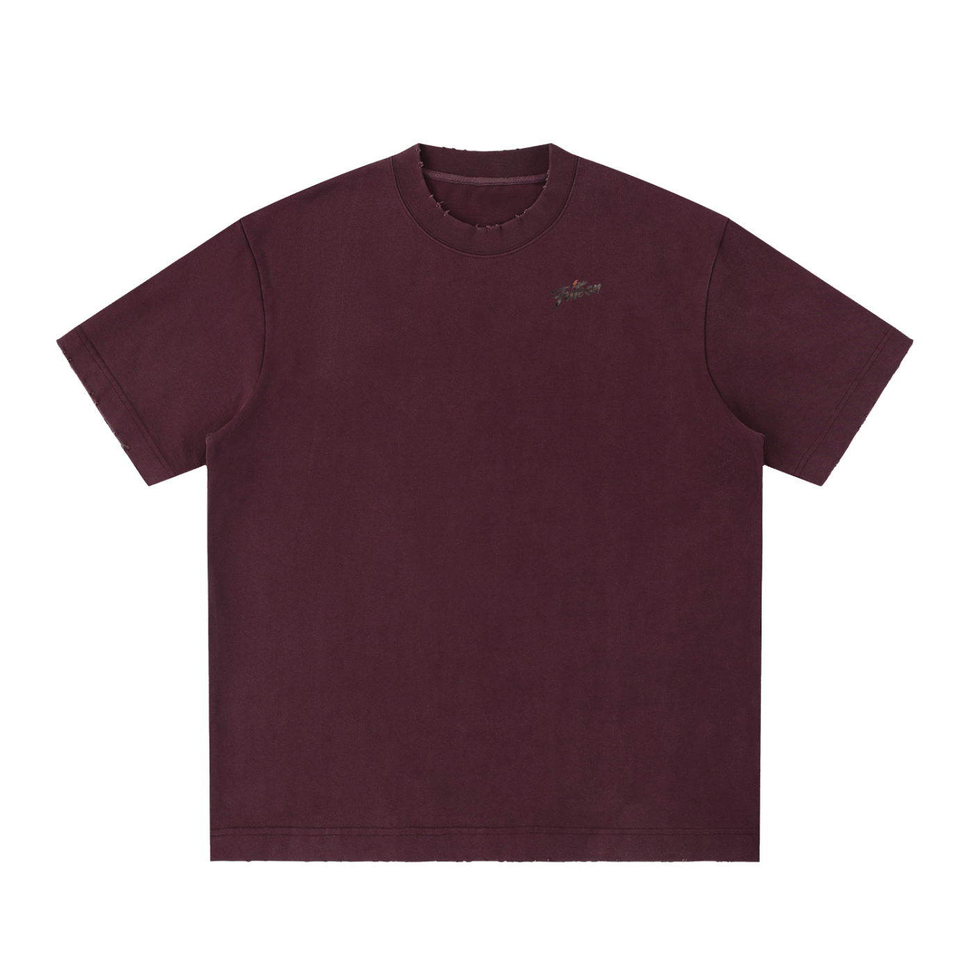 Futéon Heavyweight Vintage Washed Frayed T-Shirt