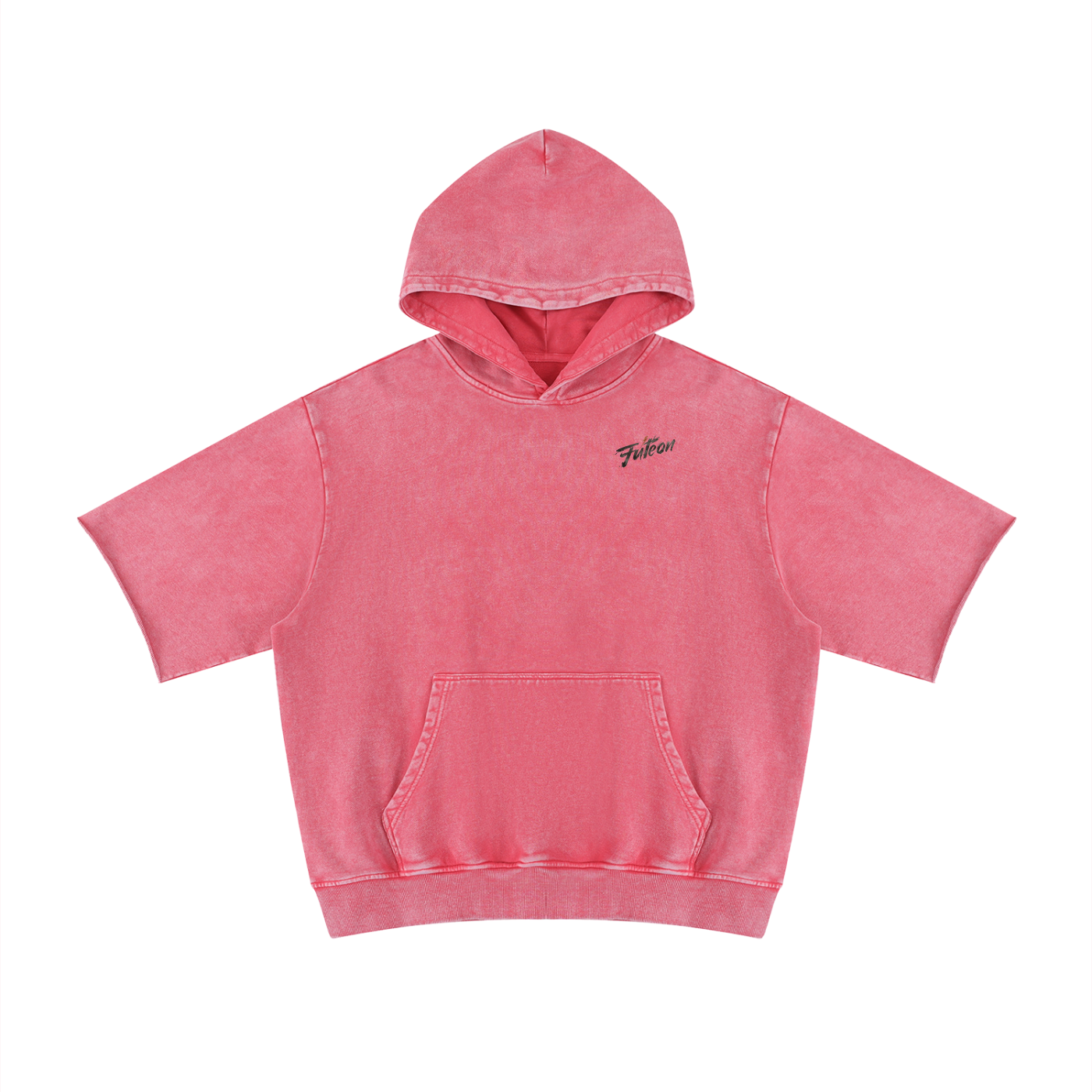 Futéon Unisex Mineral Wash Short Sleeve Hoodie