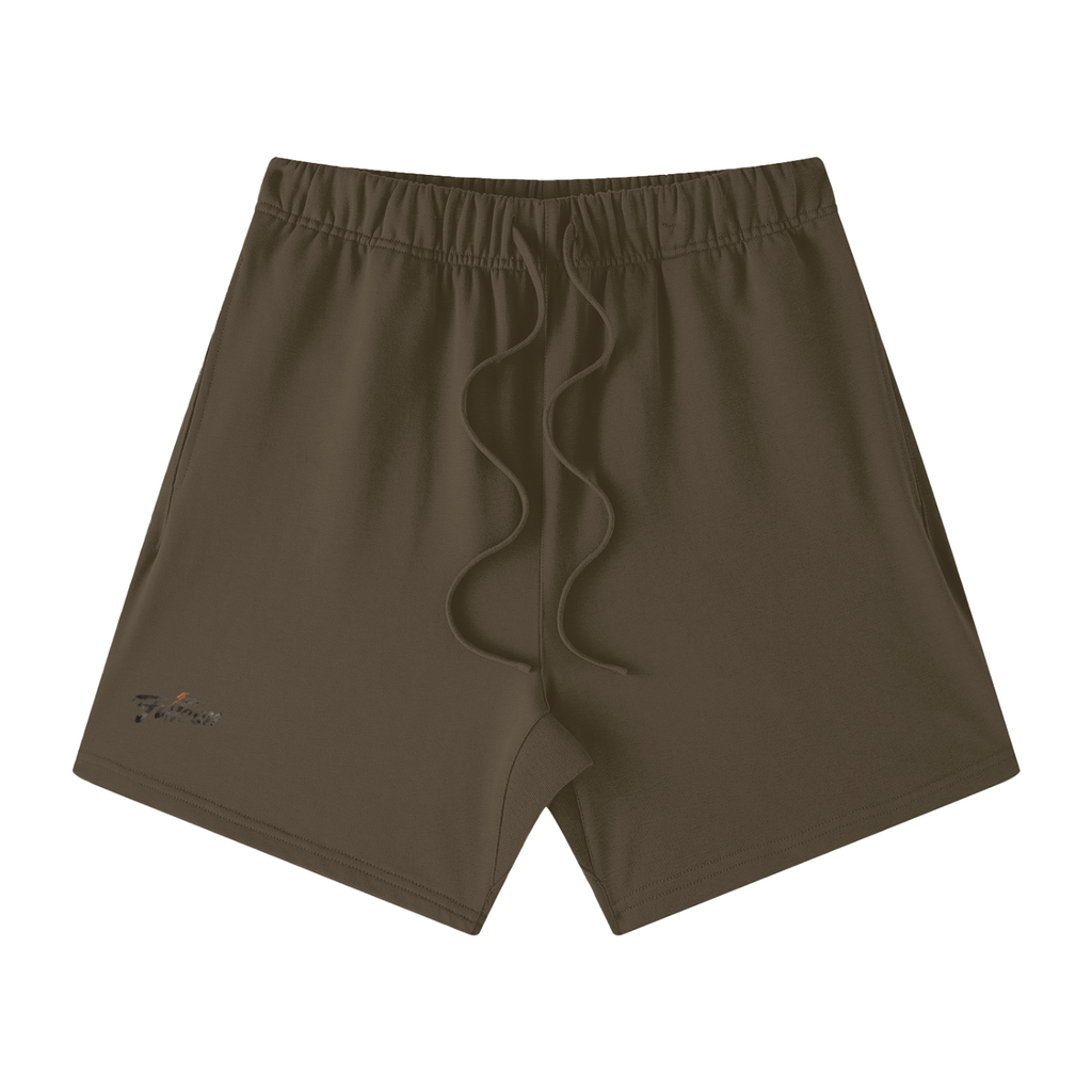 Futéon Unisex Earth Tone Loose Fit Cotton Shorts