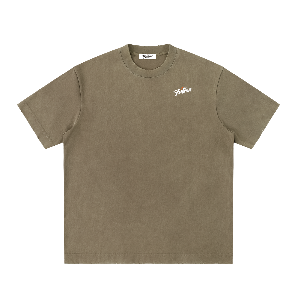 Futéon Heavyweight Vintage Washed Frayed T-Shirt