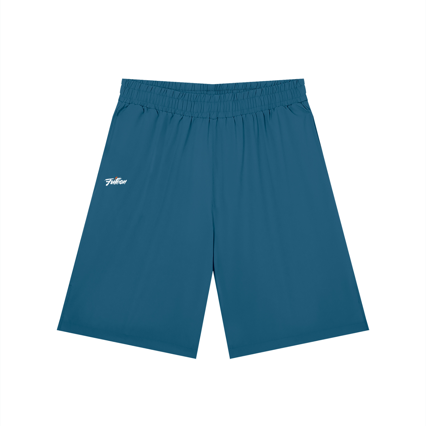 Futéon Men’s Solid Elastic Waist Shorts
