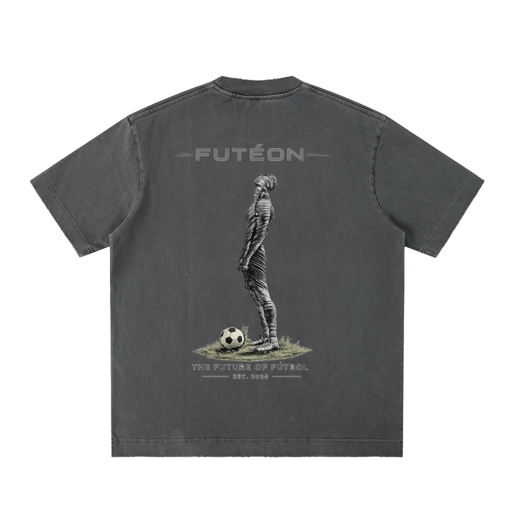 Futéon Heavyweight Vintage Washed Frayed T-Shirt
