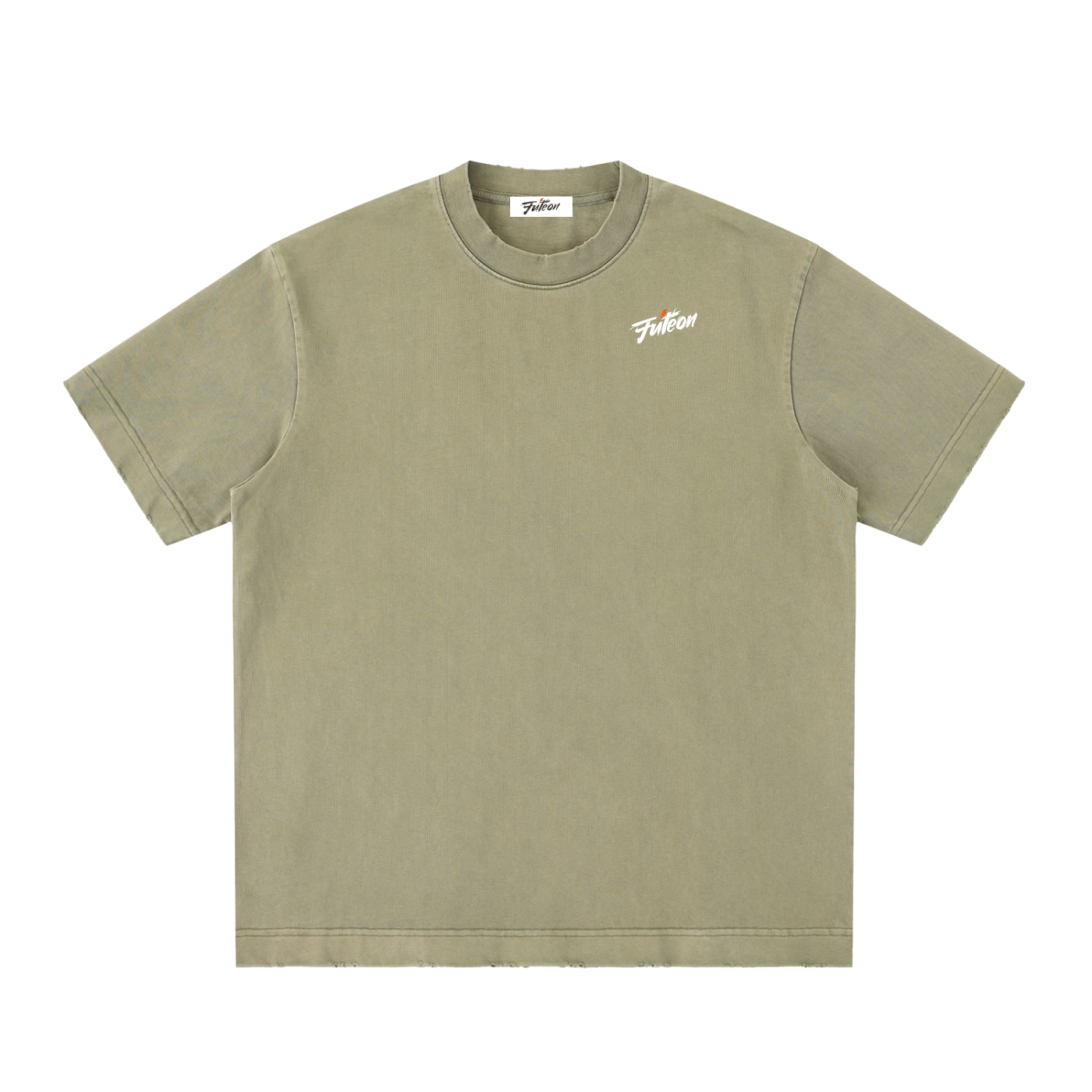 Futéon Heavyweight Vintage Washed Frayed T-Shirt
