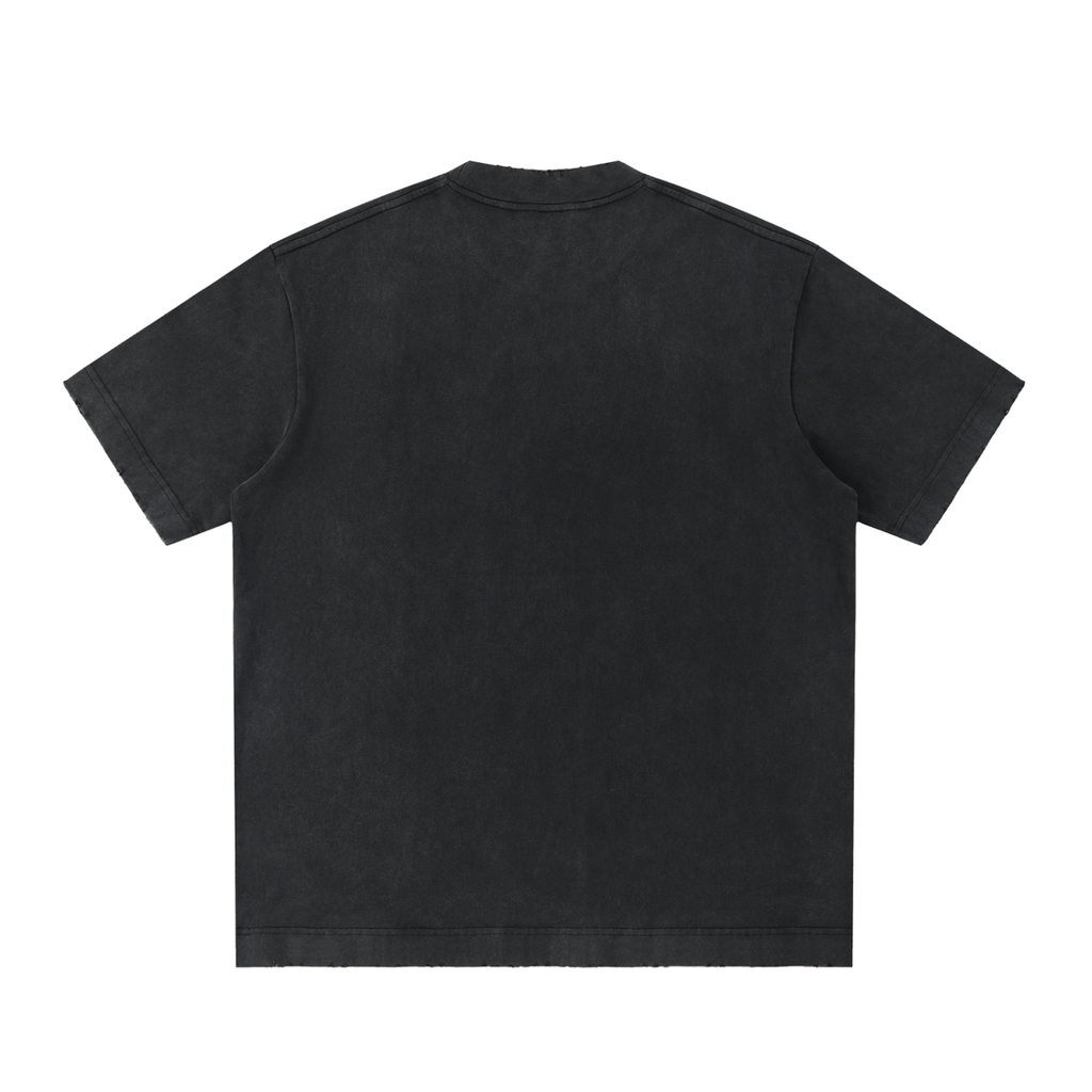 Futéon Heavyweight Vintage Washed Frayed T-Shirt