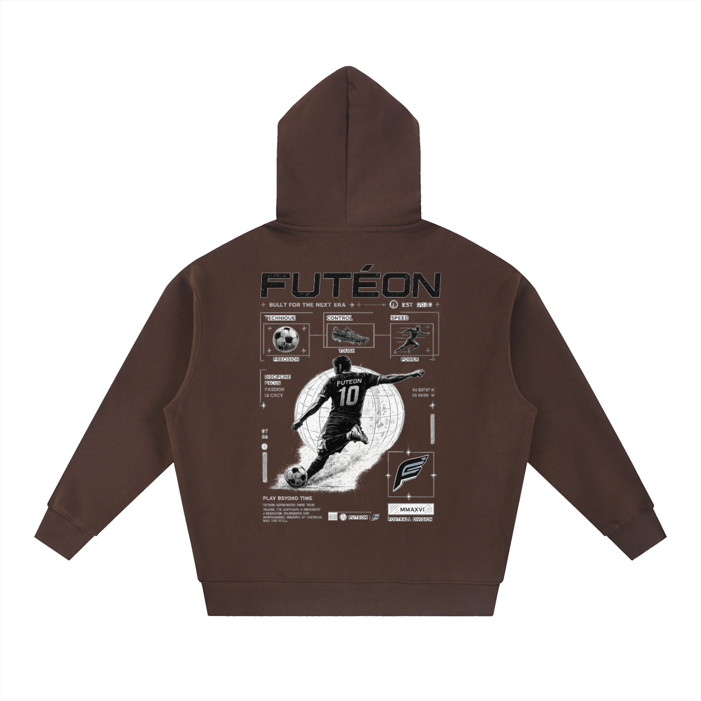Futéon Essential Oversized Boxy Fit Fleece Hoodie