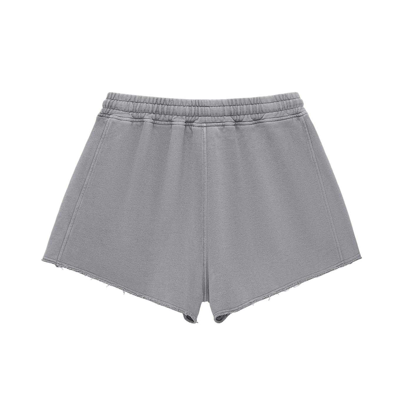 Futéon Snow Washed Raw Edge Drawstring Shorts