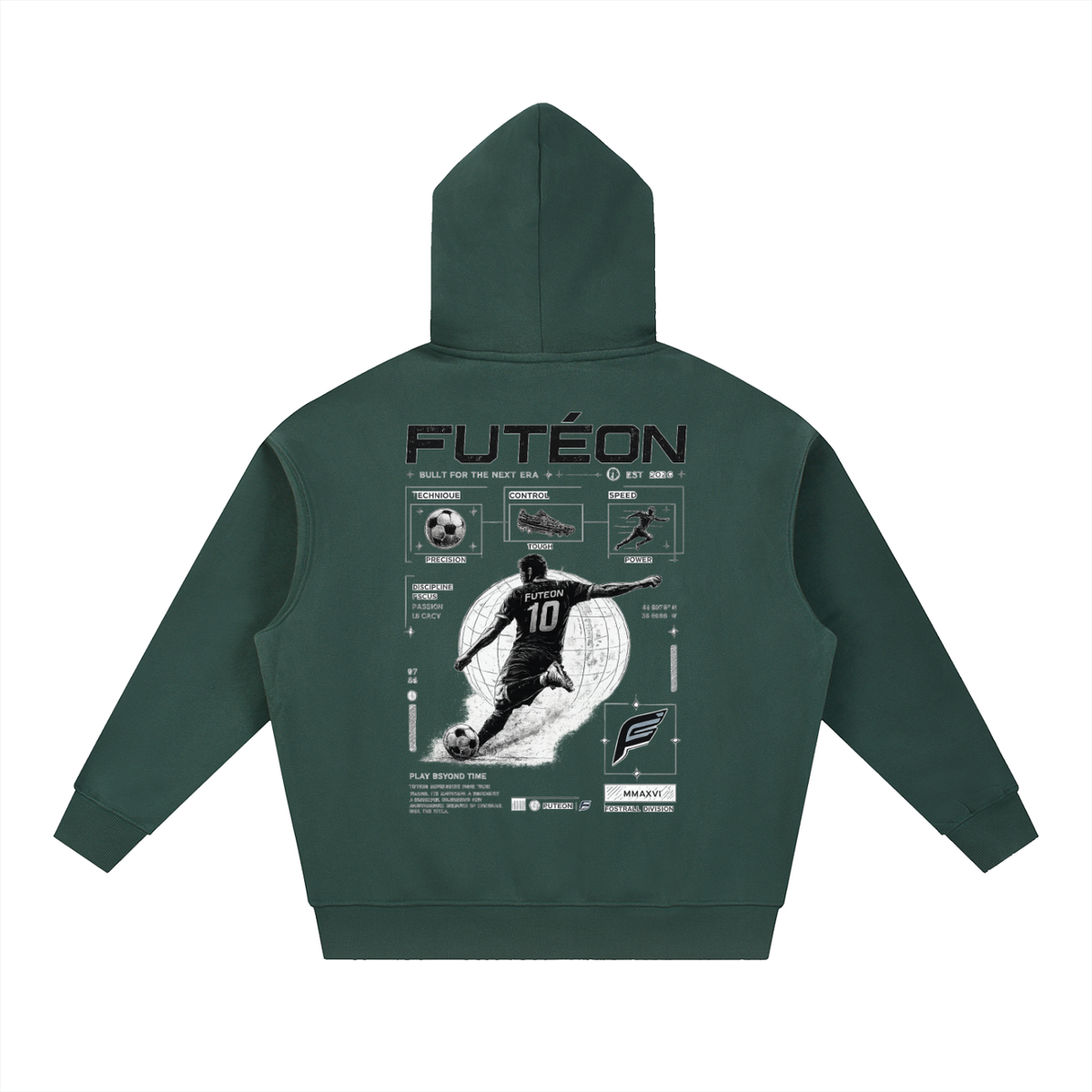 Futéon Essential Oversized Boxy Fit Fleece Hoodie