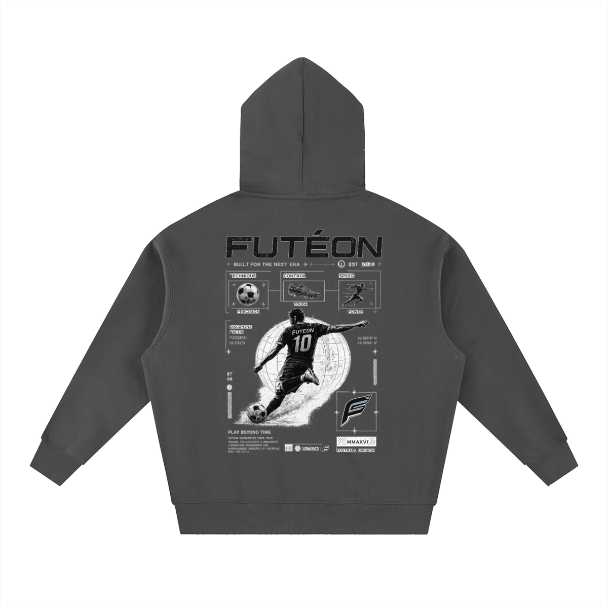 Futéon Essential Oversized Boxy Fit Fleece Hoodie