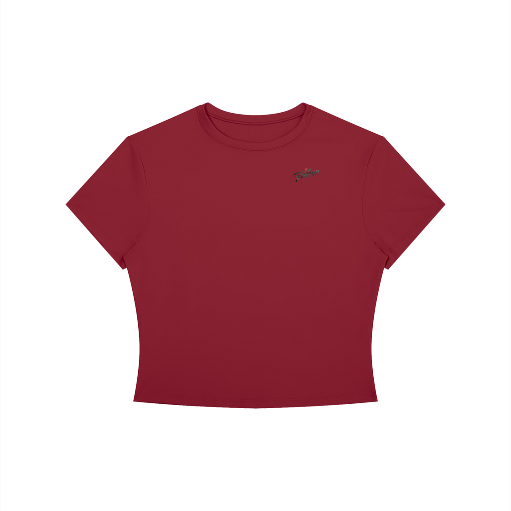 Futéon Women's Crewneck Crop T-Shirt