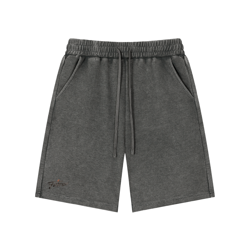 Futéon Mineral Wash Waffle Knit Shorts