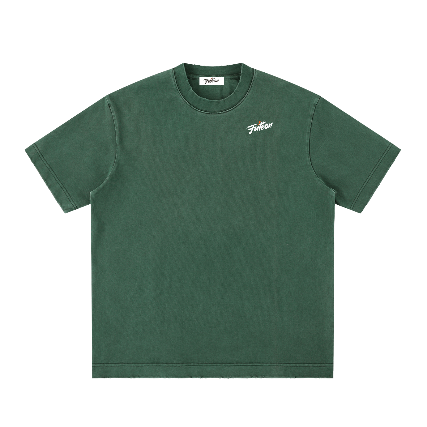 Futéon Heavyweight Vintage Washed Frayed T-Shirt
