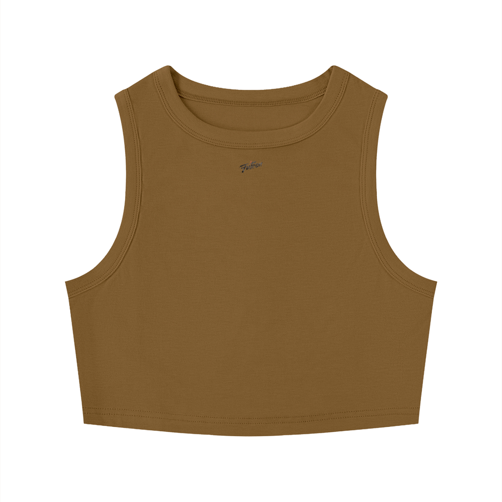Futéon Women's Tight Crewneck Crop Tank Top