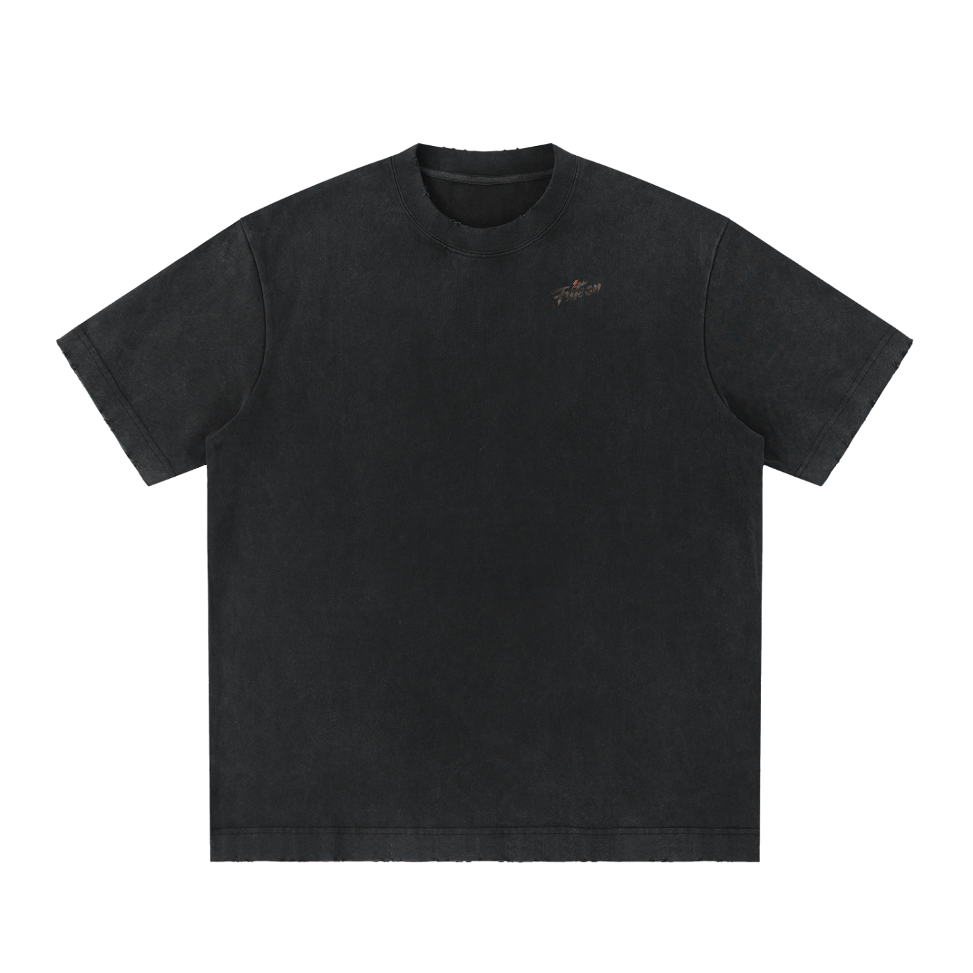 Futéon Heavyweight Vintage Washed Frayed T-Shirt