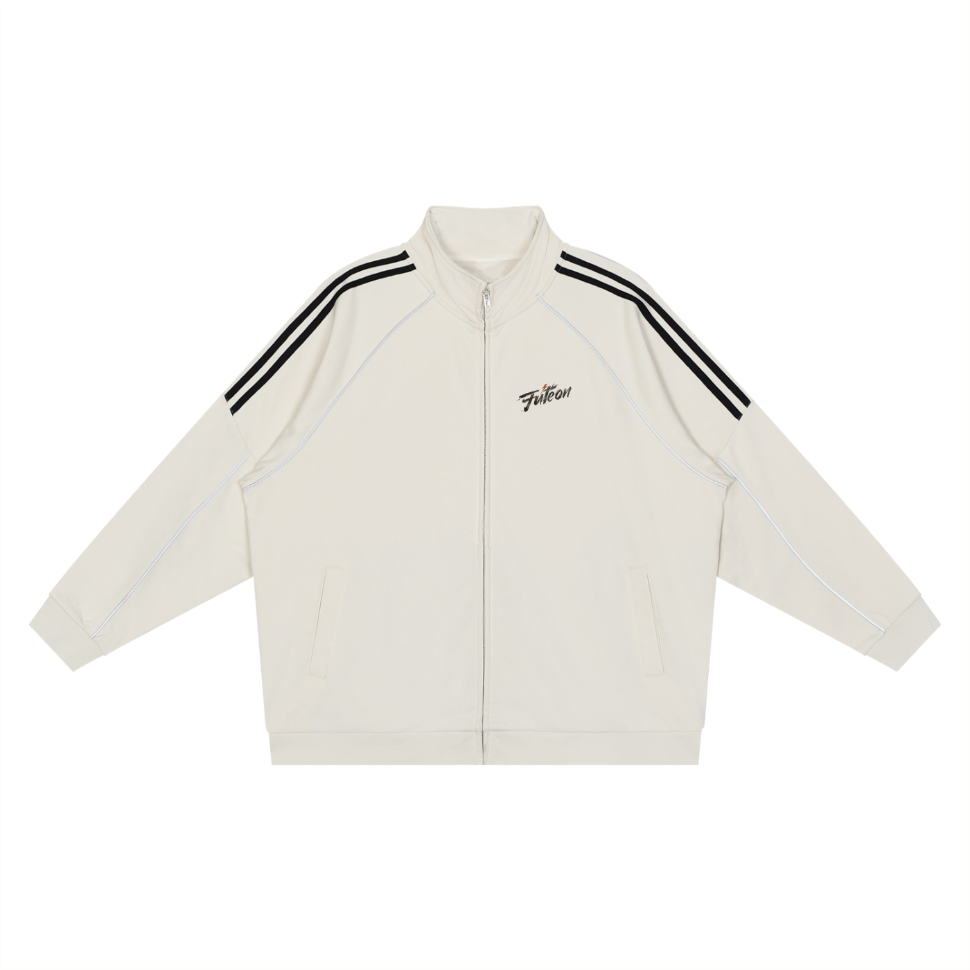 Futéon Reflection Striped Raglan Sleeve Jacket