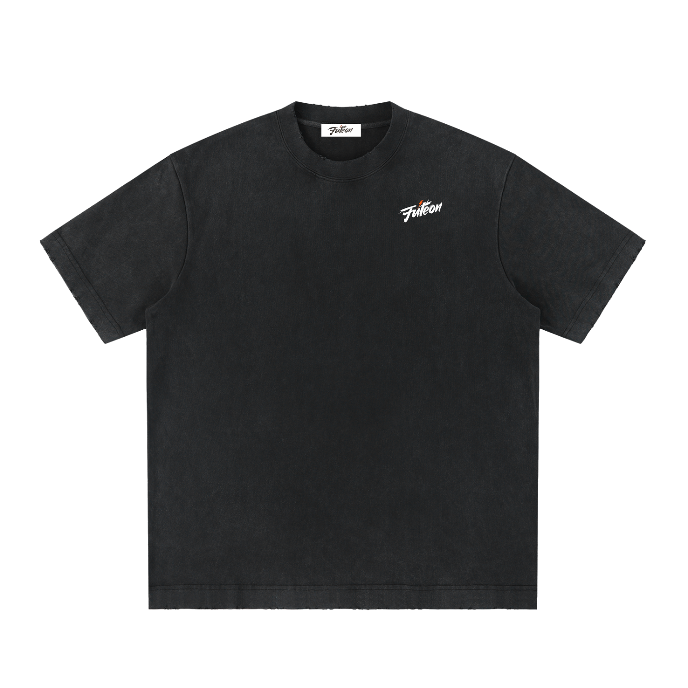 Futéon Heavyweight Vintage Washed Frayed T-Shirt