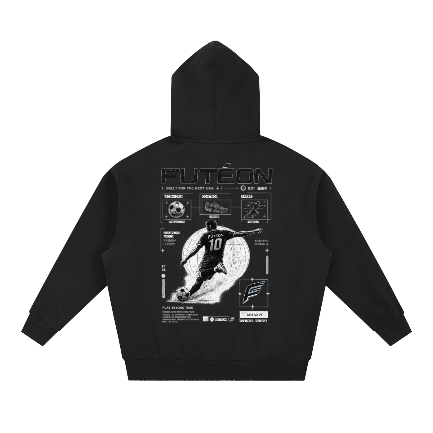 Futéon Essential Oversized Boxy Fit Fleece Hoodie