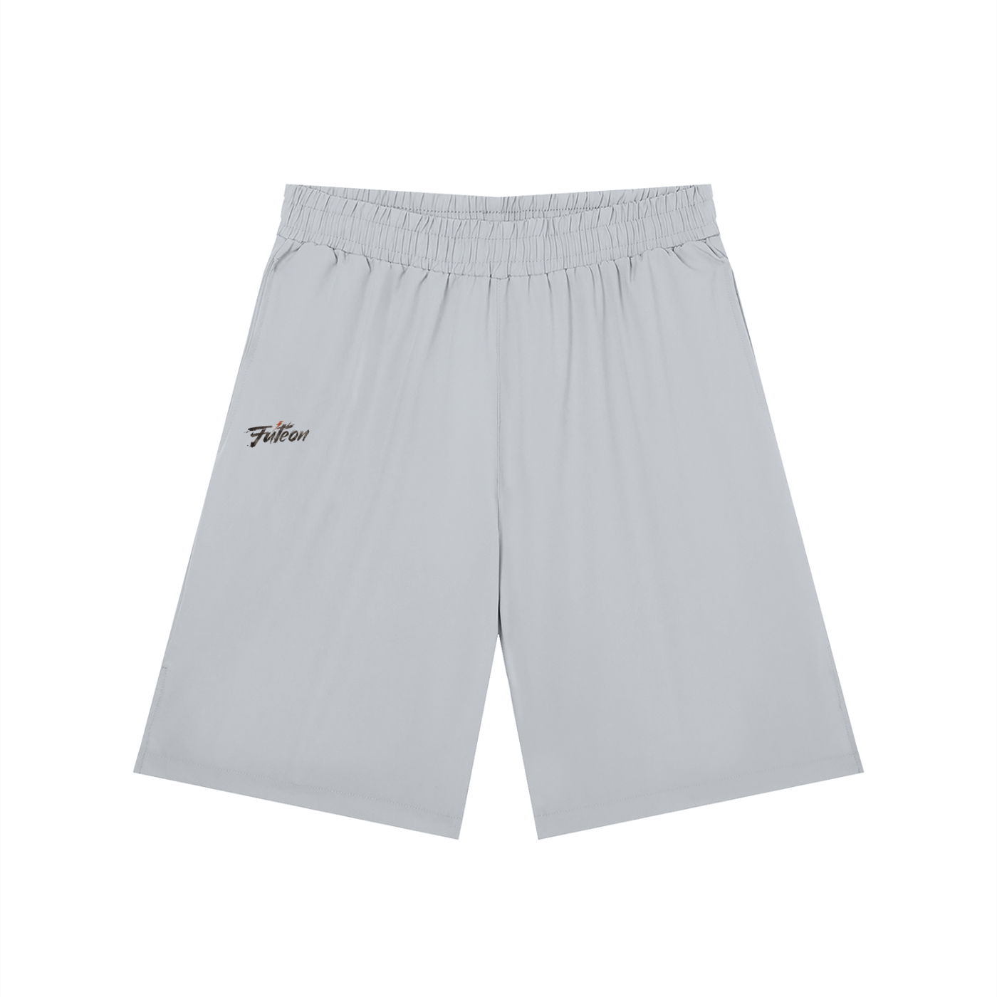 Futéon Men’s Solid Elastic Waist Shorts
