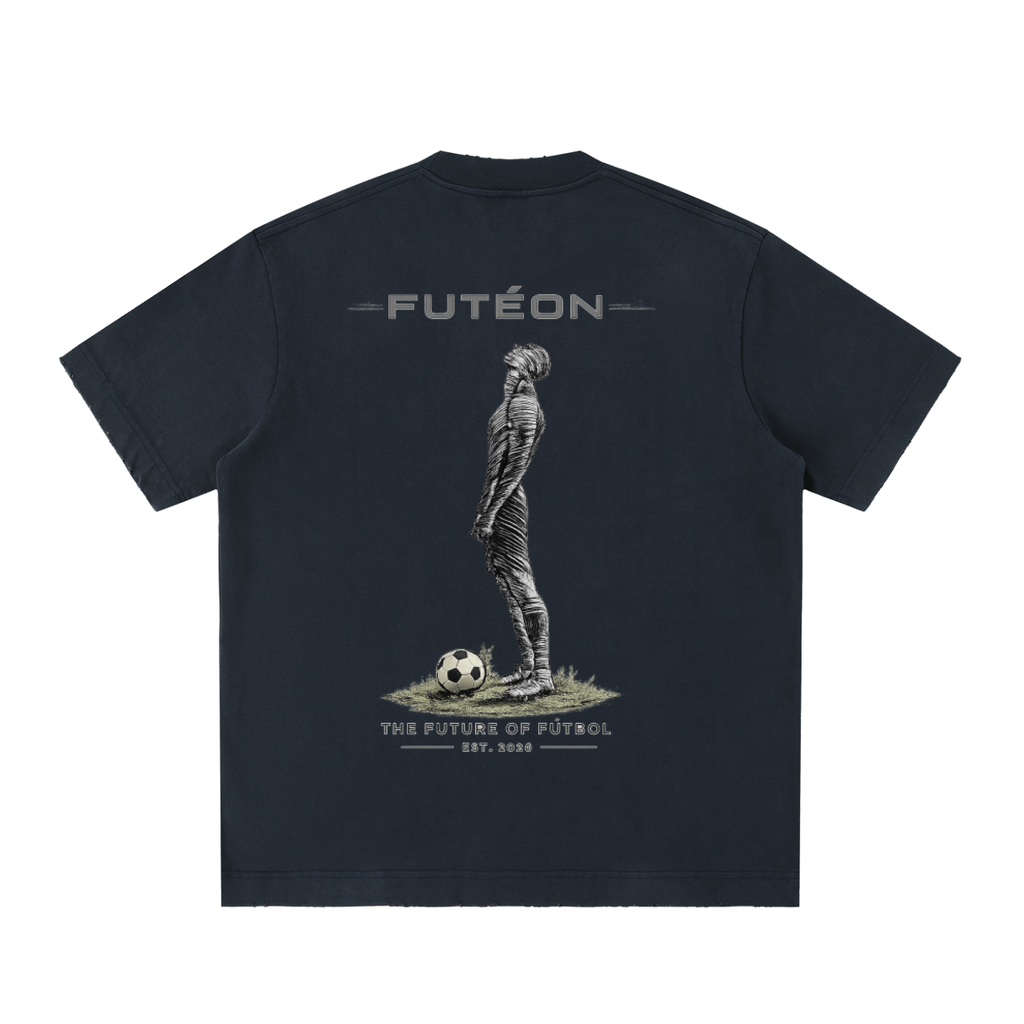 Futéon Heavyweight Vintage Washed Frayed T-Shirt