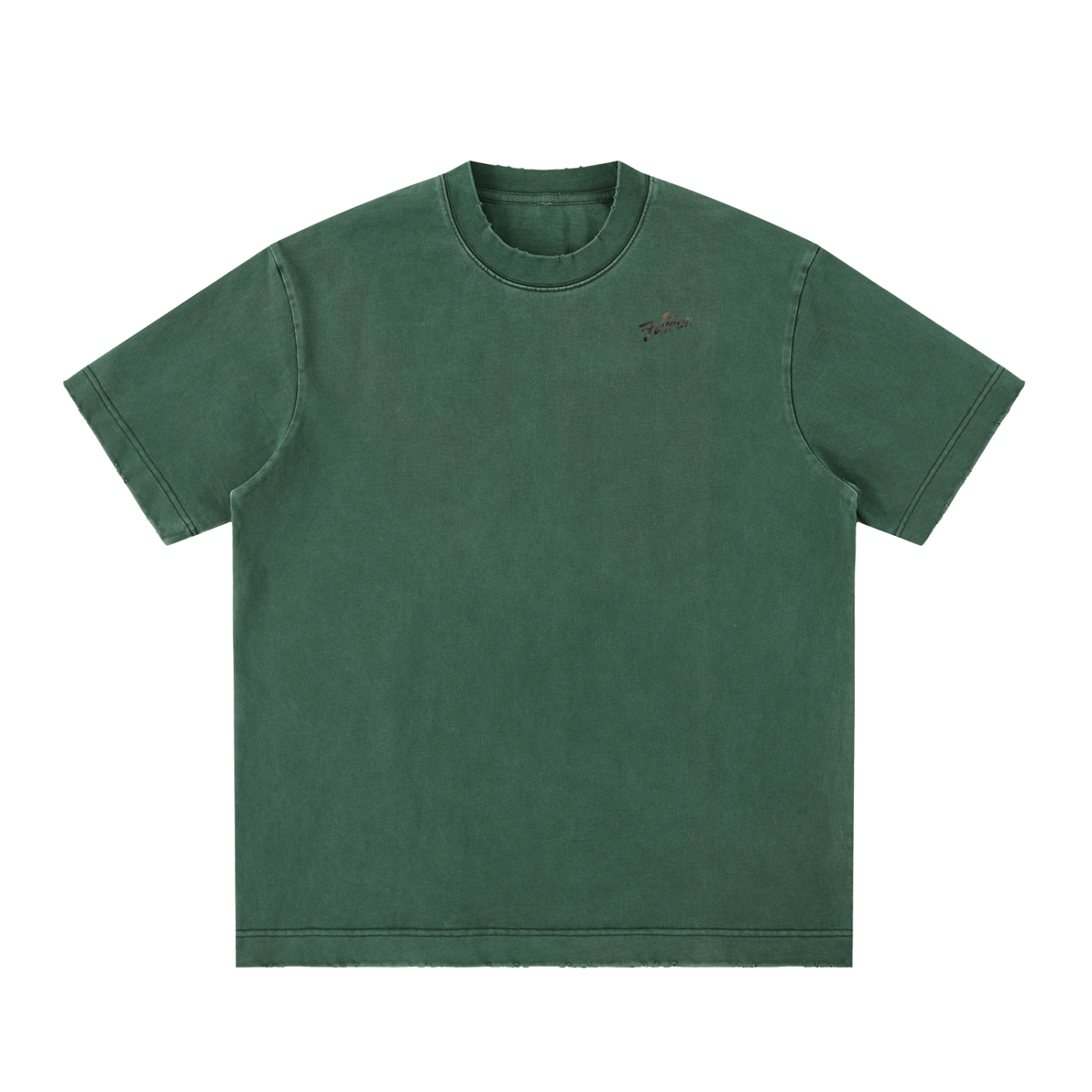 Futéon Heavyweight Vintage Washed Frayed T-Shirt