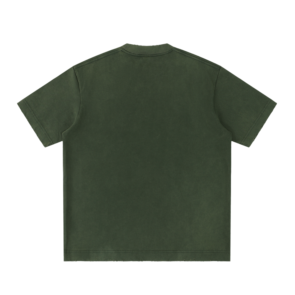 Futéon Heavyweight Vintage Washed Frayed T-Shirt