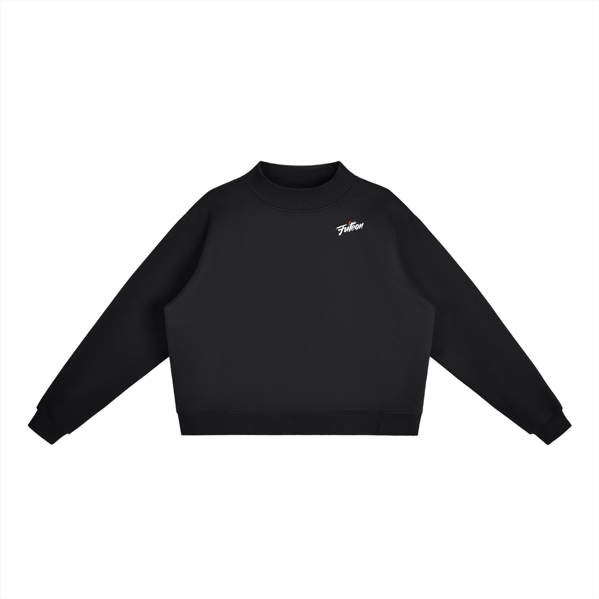 Futéon Essential Fleece Mock-Neck Crew Sweatshirt