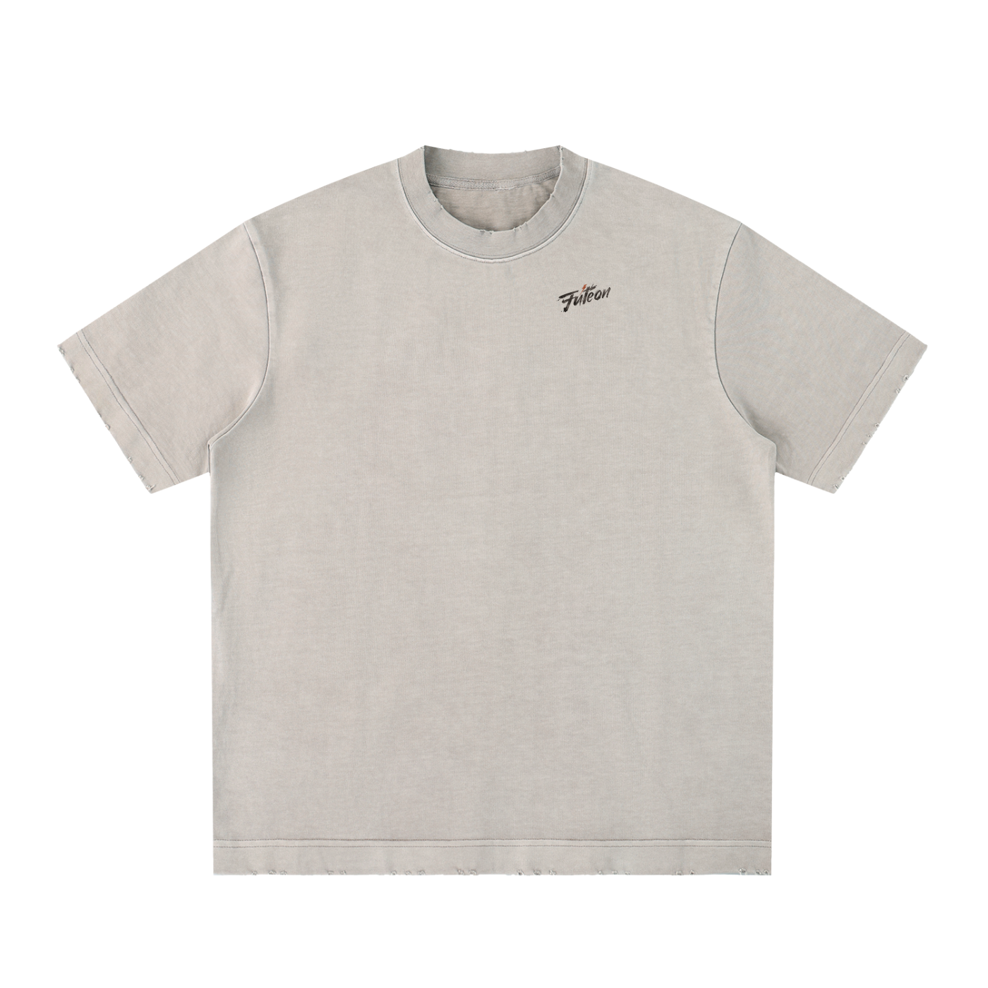 Futéon Heavyweight Vintage Washed Frayed T-Shirt