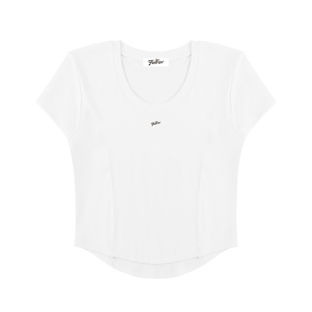 Futéon Women's Paneled Crop T-Shirt