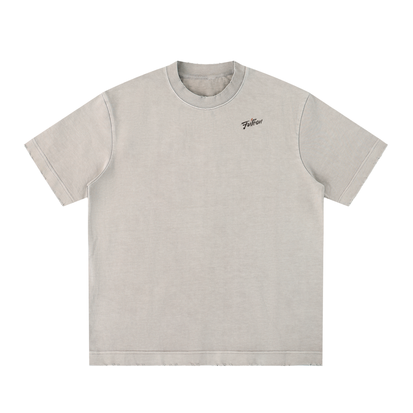 Futéon Heavyweight Vintage Washed Frayed T-Shirt
