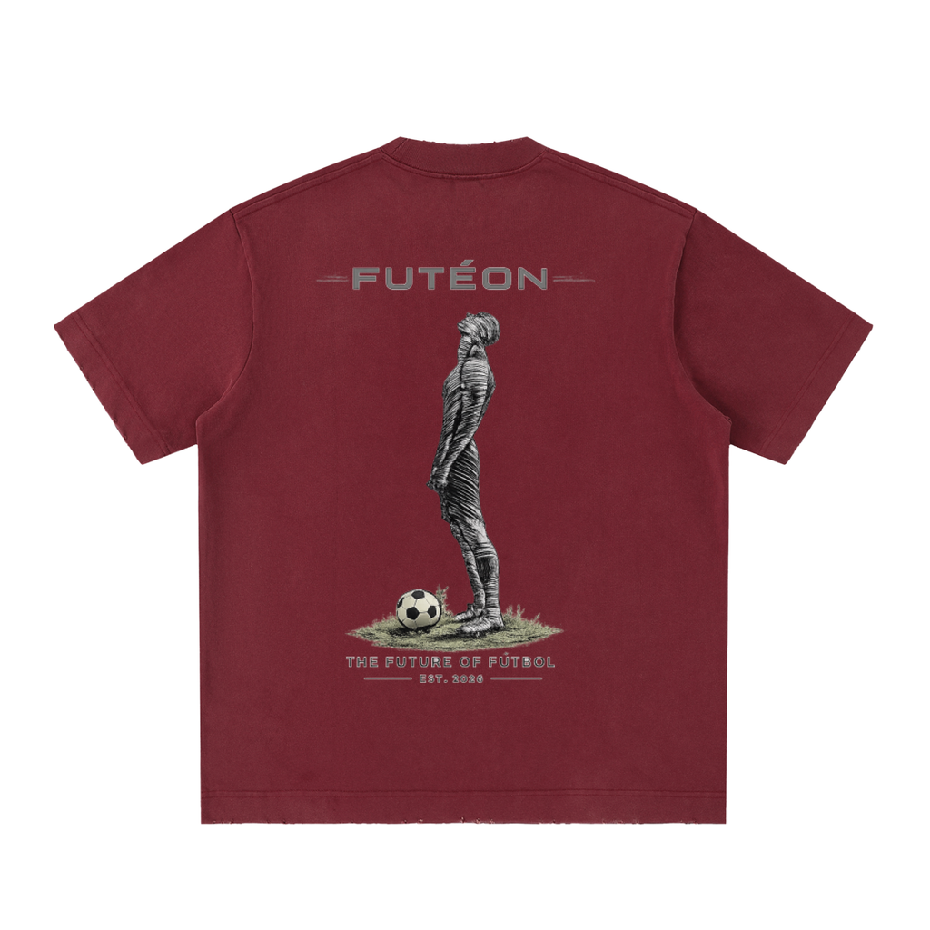 Futéon Heavyweight Vintage Washed Frayed T-Shirt