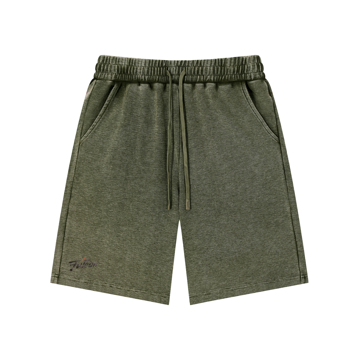 Futéon Mineral Wash Waffle Knit Shorts