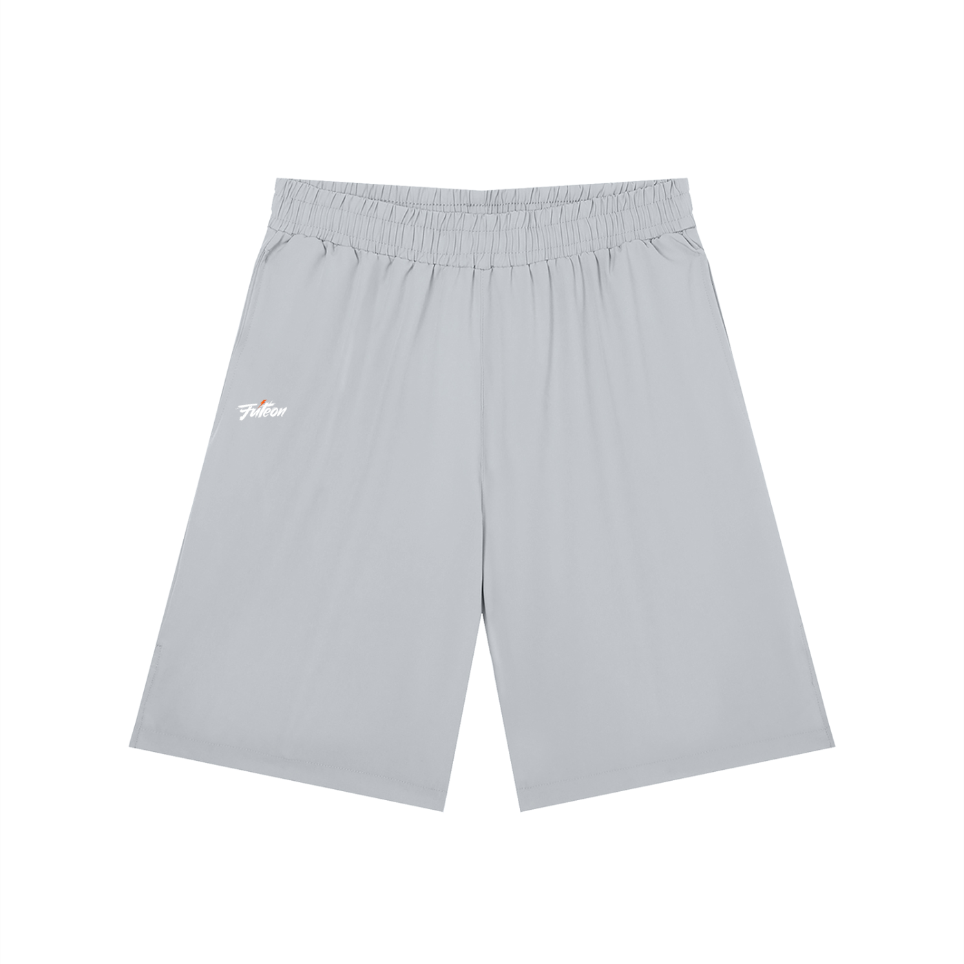 Futéon Men’s Solid Elastic Waist Shorts