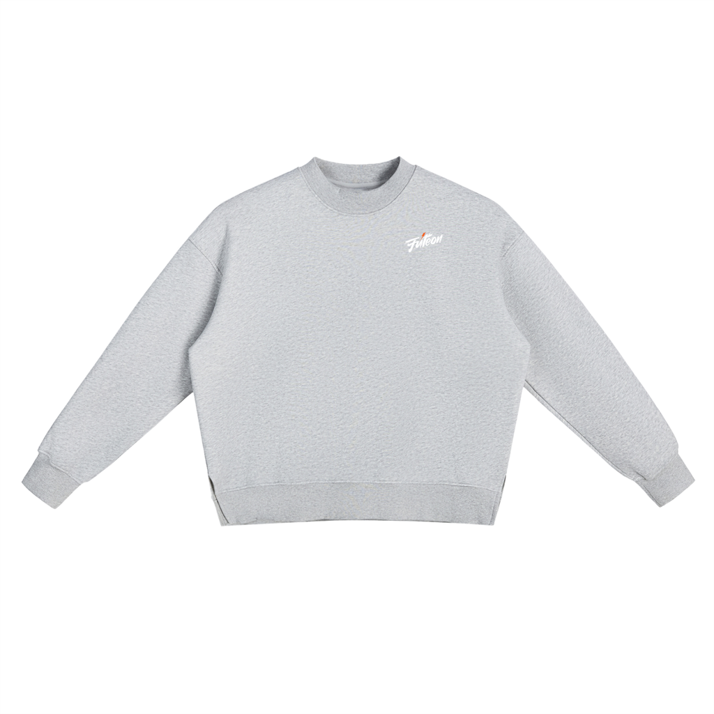 Futéon Fleece Side Slit Crewneck Long Sleeve