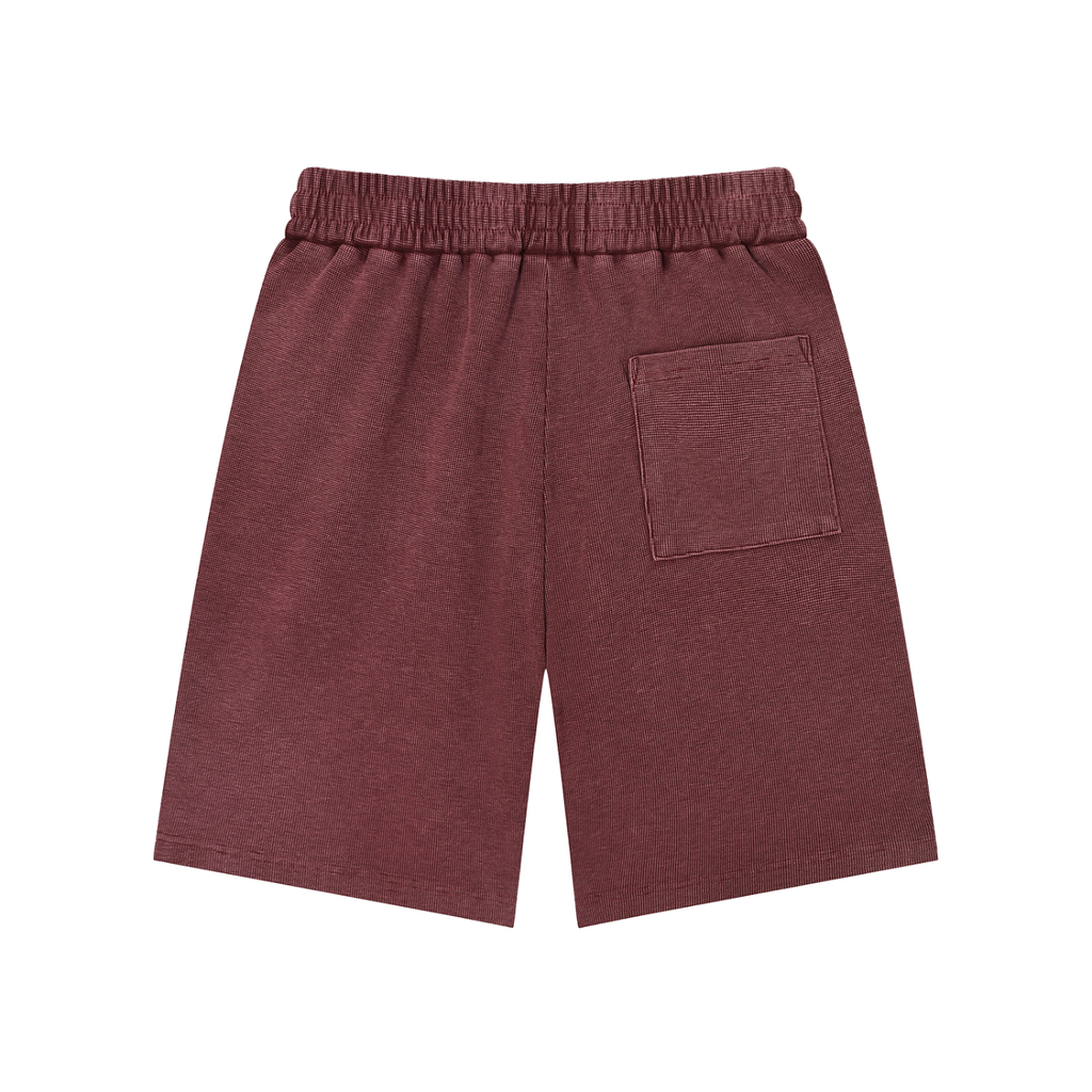 Futéon Mineral Wash Waffle Knit Shorts