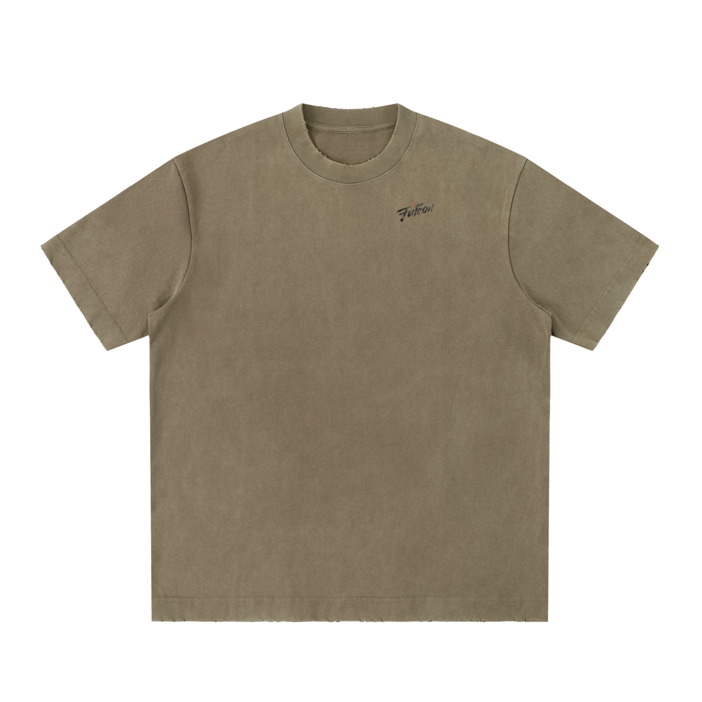 Futéon Heavyweight Vintage Washed Frayed T-Shirt