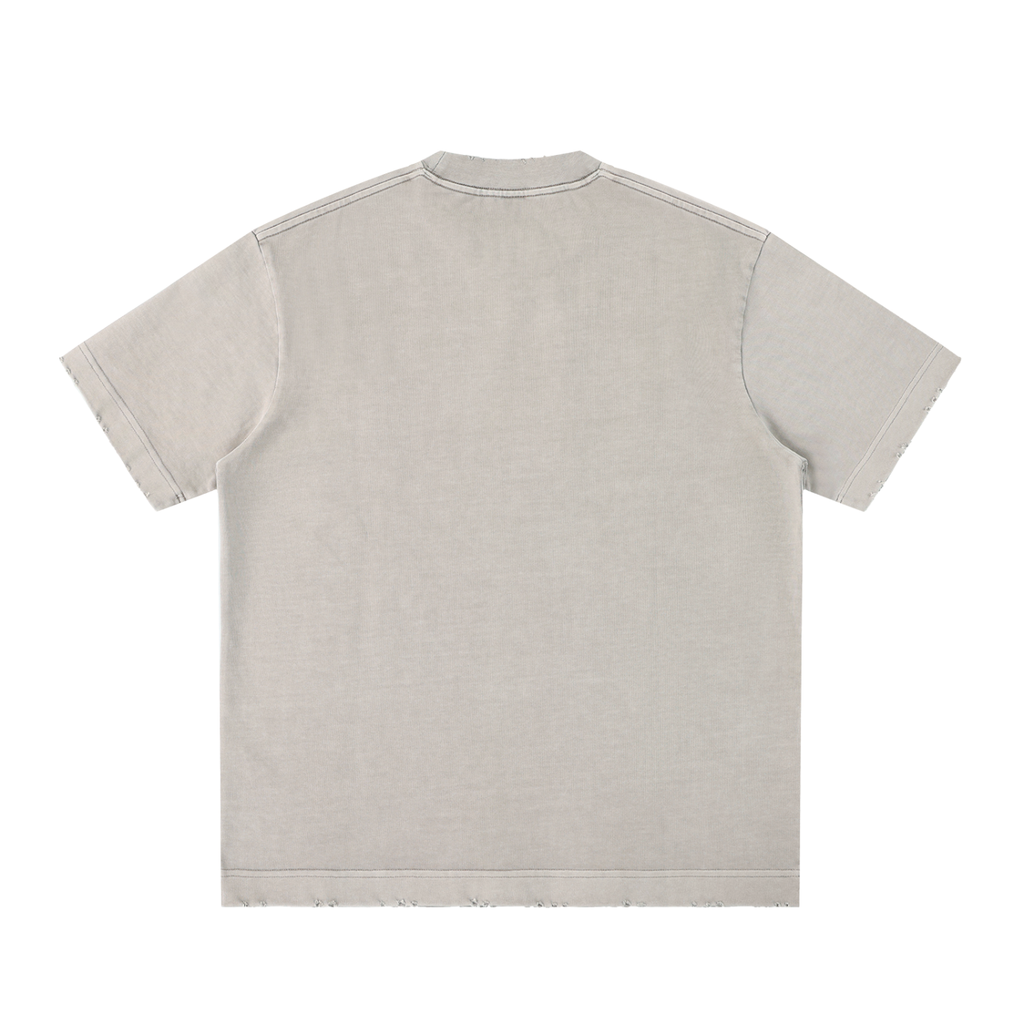 Futéon Heavyweight Vintage Washed Frayed T-Shirt