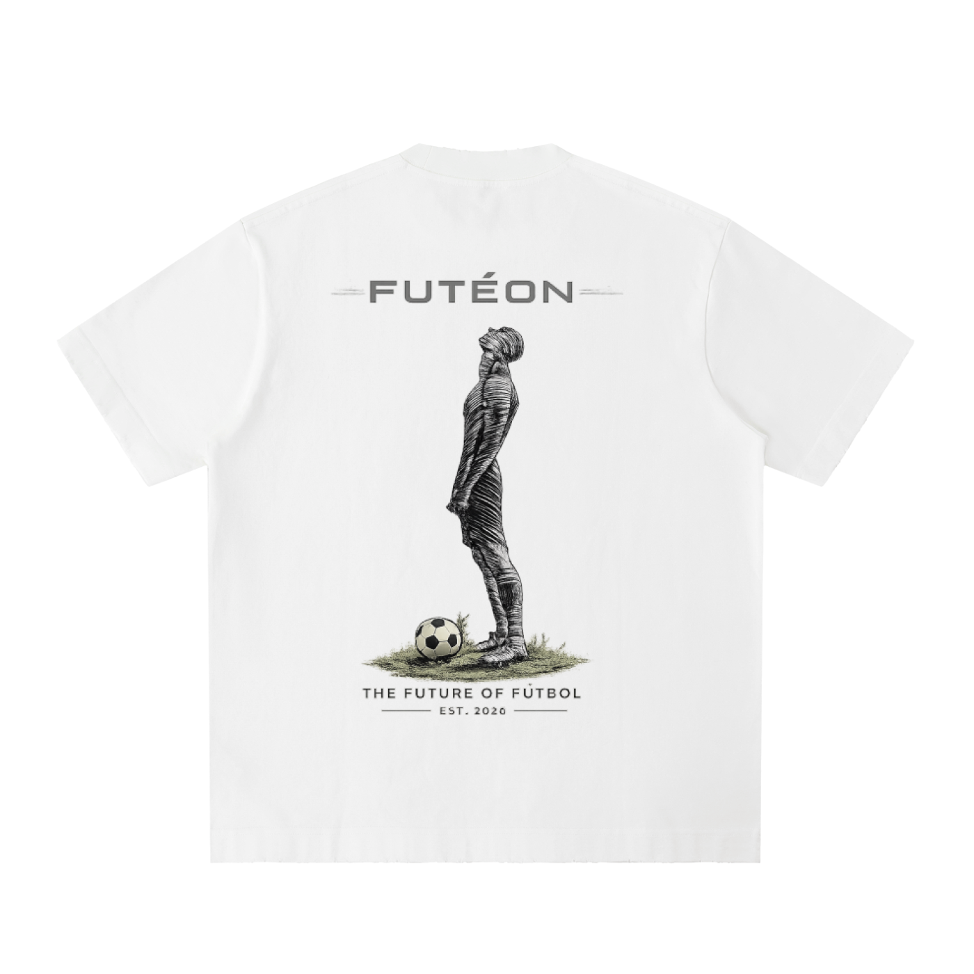 Futéon Heavyweight Vintage Washed Frayed T-Shirt