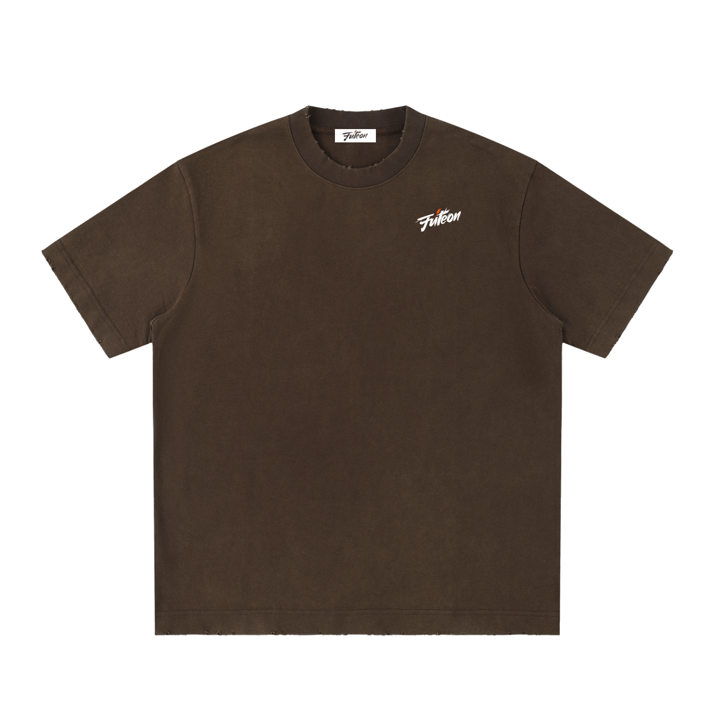 Futéon Heavyweight Vintage Washed Frayed T-Shirt