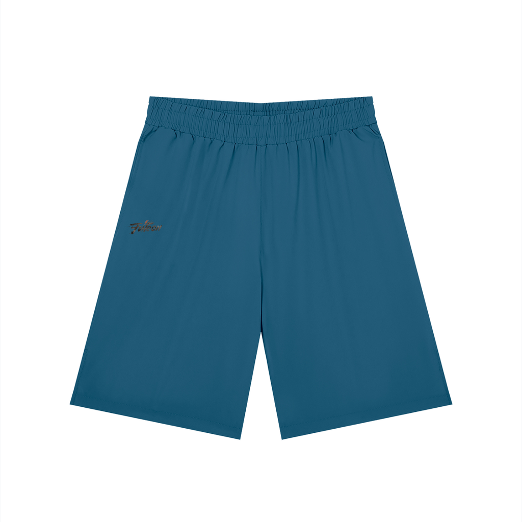 Futéon Men’s Solid Elastic Waist Shorts