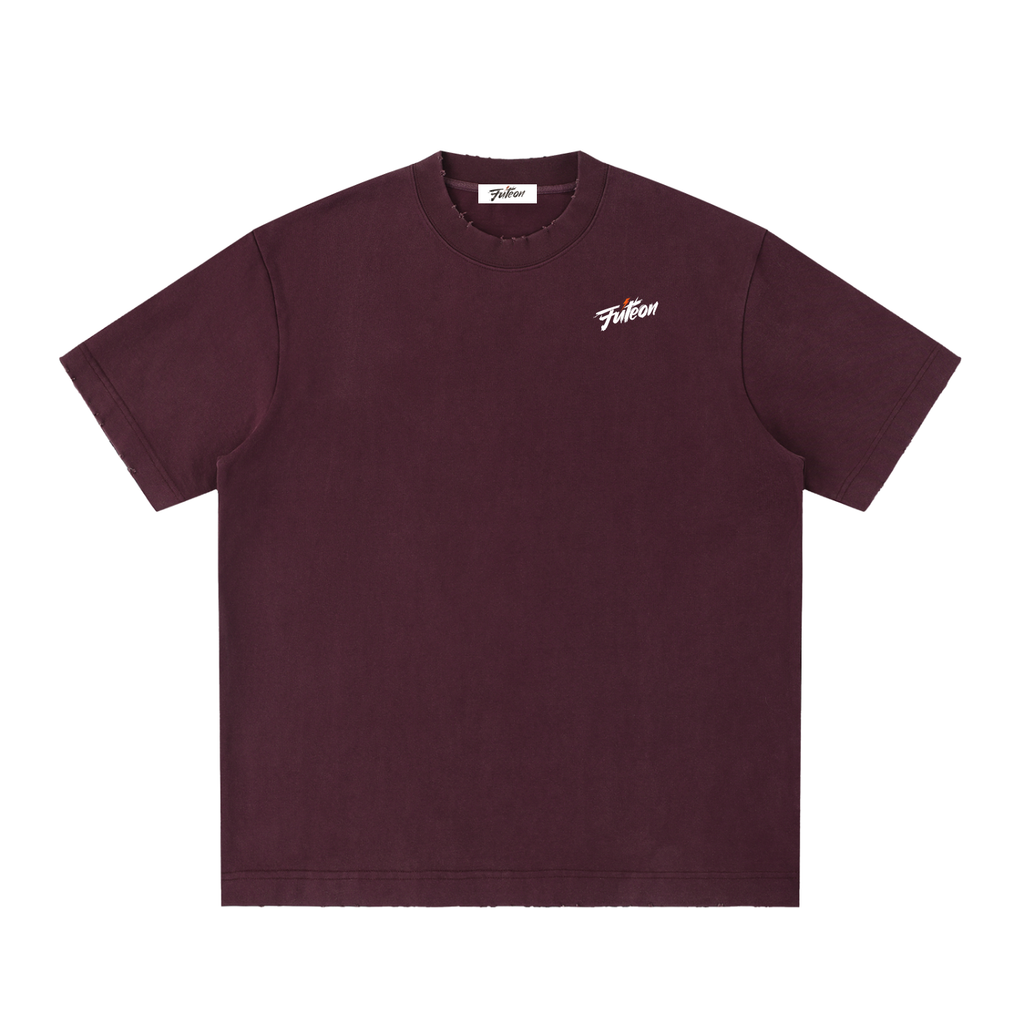 Futéon Heavyweight Vintage Washed Frayed T-Shirt